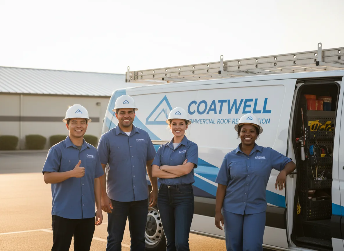 Commercial roof coating company in Ames, OK